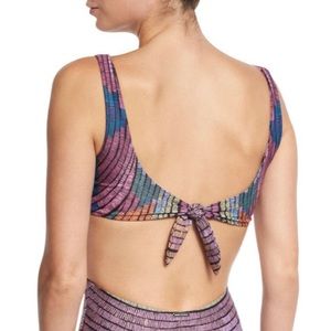 Mara Hoffman Radial Fig Scoop Neck Bikini Top